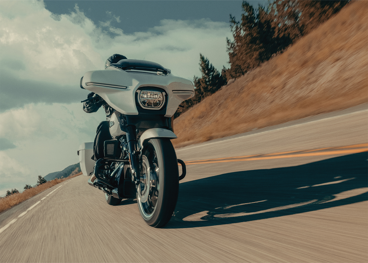 2025 Street glide riding on highway