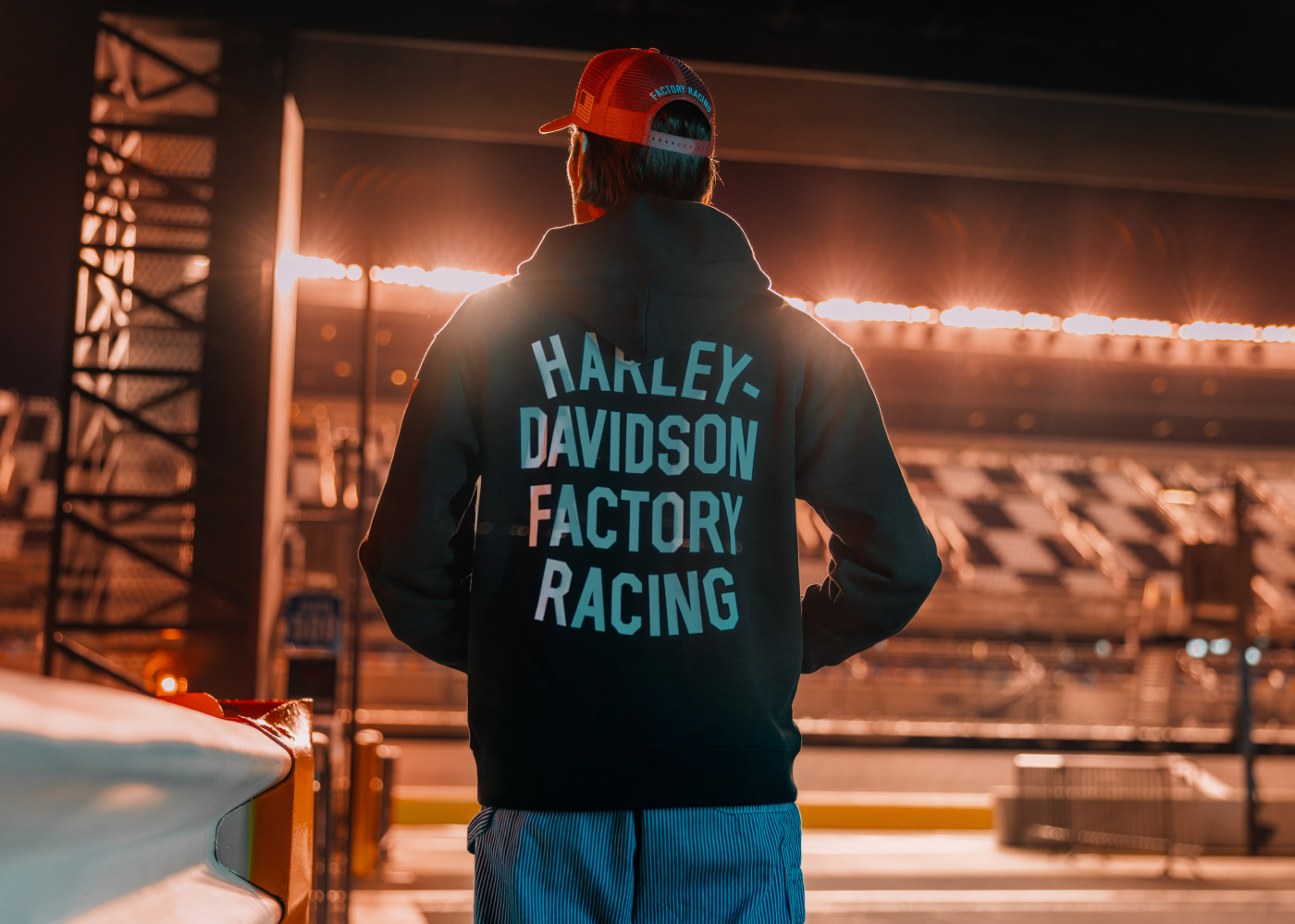 man wearing a shirt at night